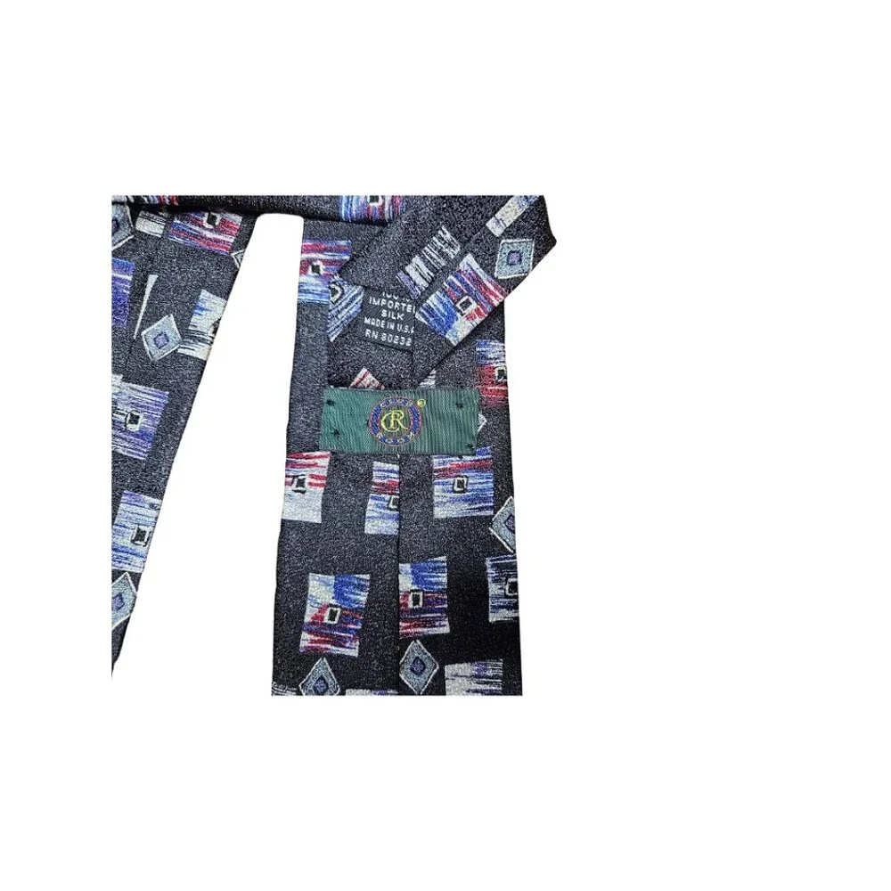 Vintage Club Room Boy's 100% Silk Abstract Tie